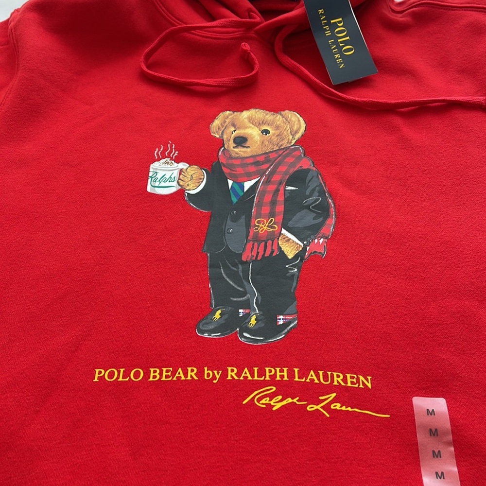 Polo Ralph Lauren Men’s Lunar New Year Polo Bear Hoodie New - Picture 3 of 10